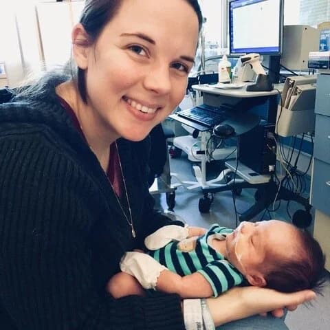 Emma and Dariush in the NICU